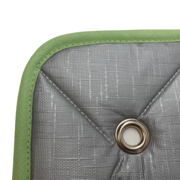 Thermomatte grau - Band apfelgrün 772